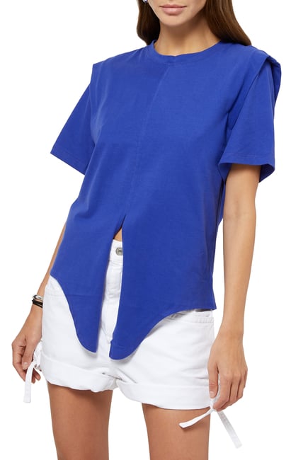 Zelika Cropped Knotted Tee